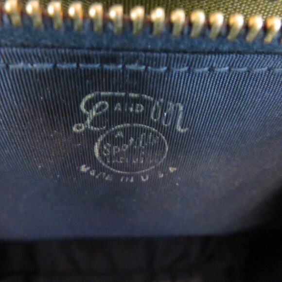 Vintage Handheld Black Wool Purse Bag L&M Spot Lite Exclusive Evening Top Handle - Picture 9 of 12